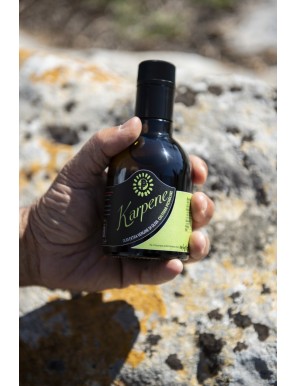 Huile d'olive extra vierge monocultivar Picholine Karpene en bouteille
